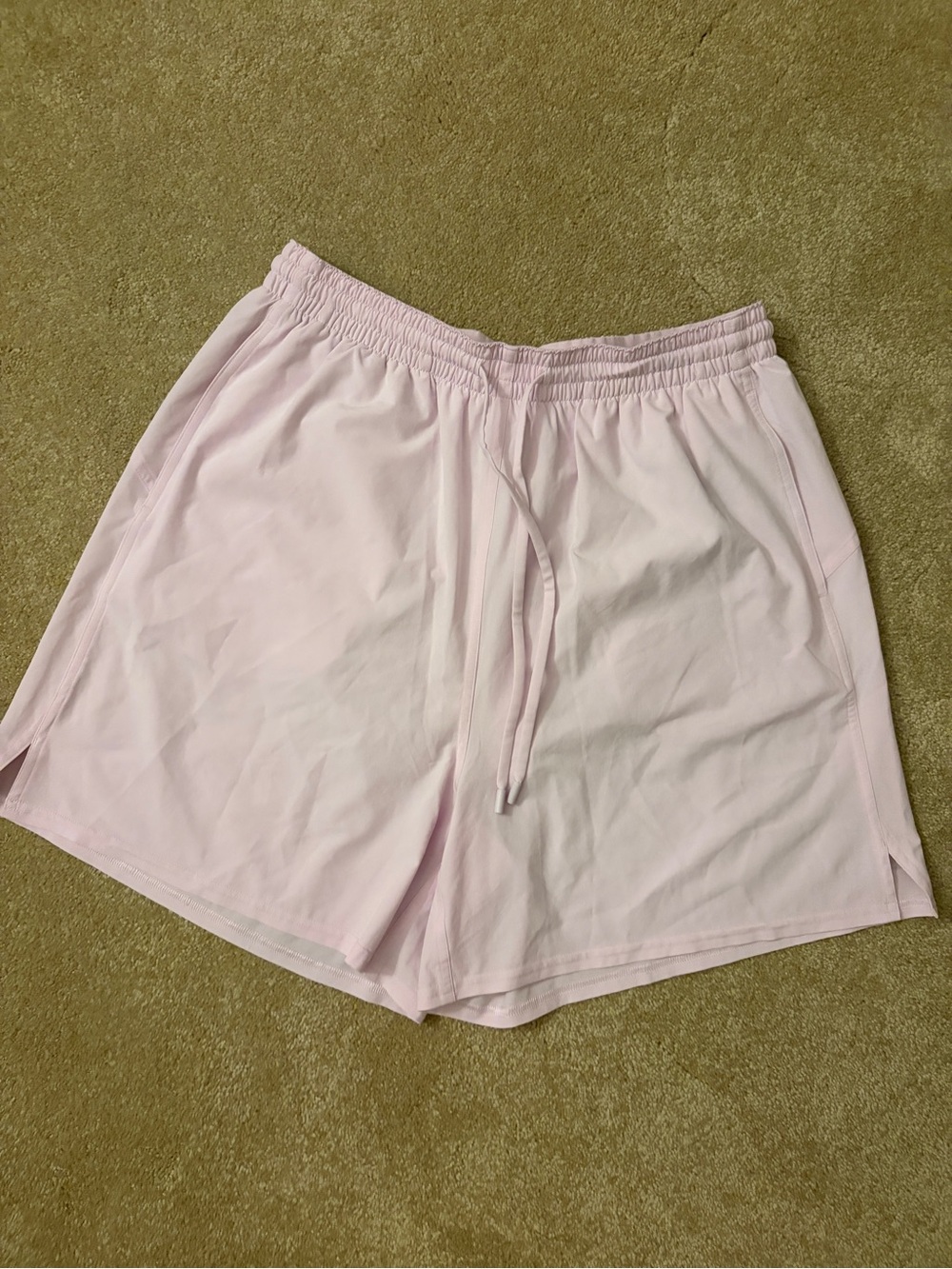 lululemon athletica Light Pink Athletic Drawstring Shorts